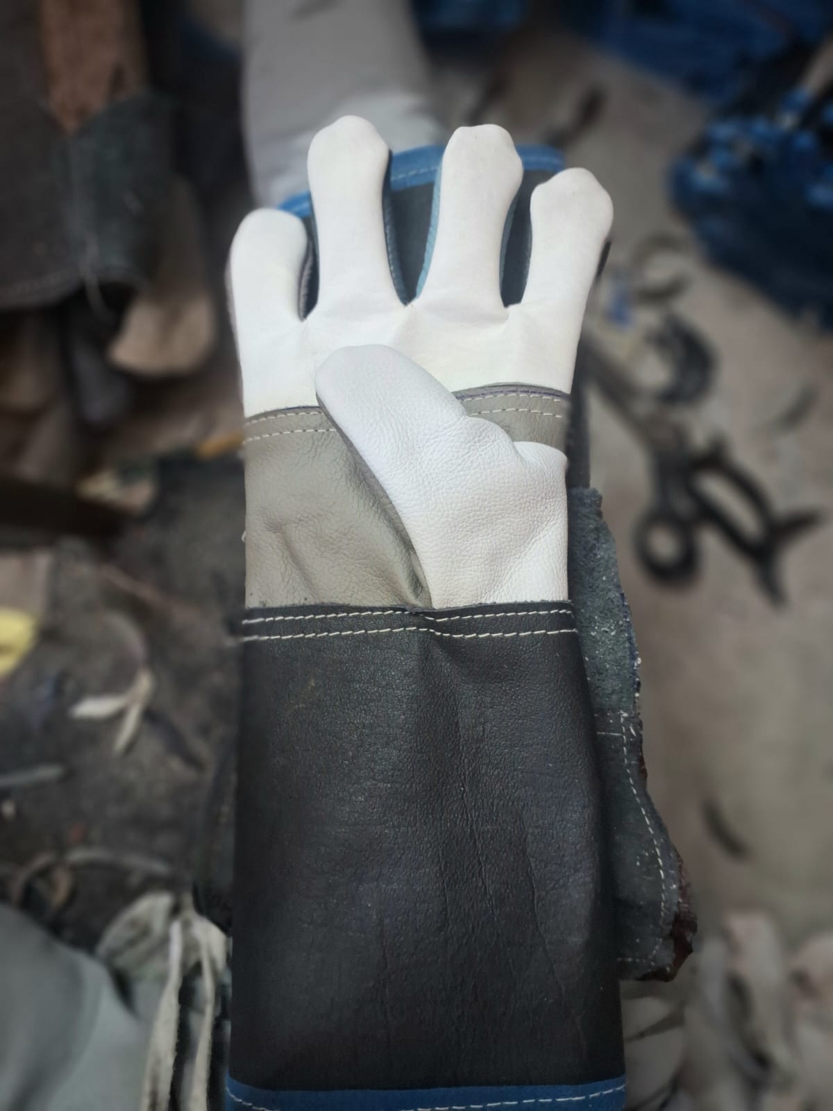 14 Inch Multi Leather Safety Gloves