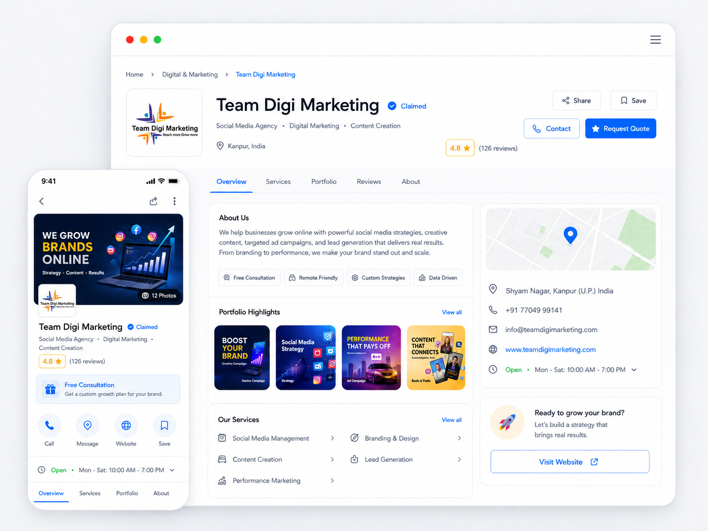Claim and manage your business listing